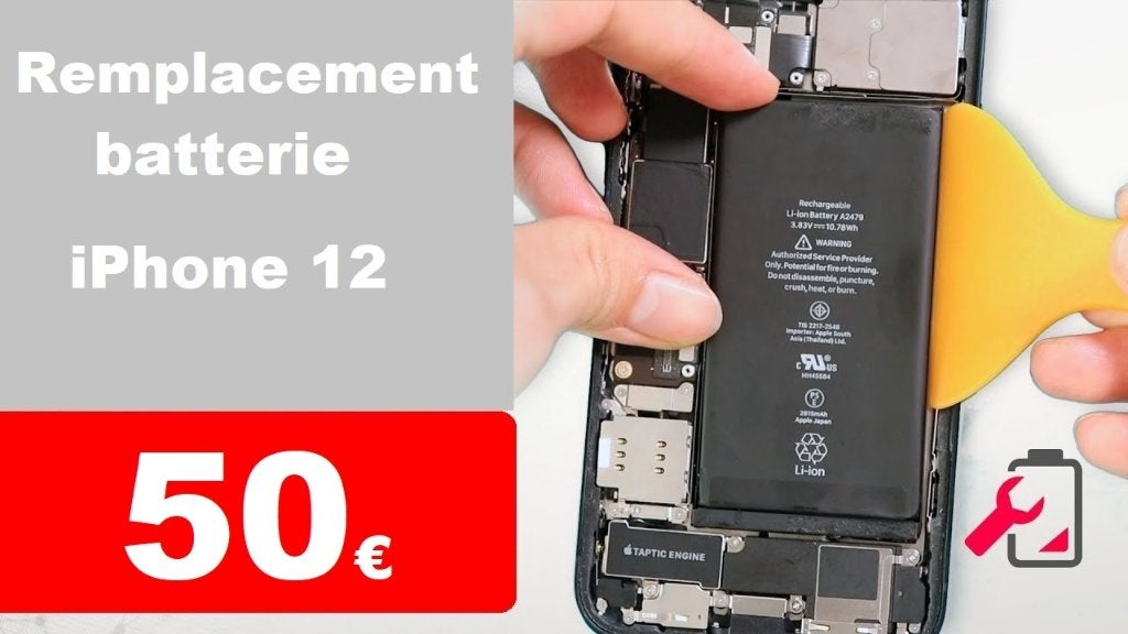 Remplacement batterie iPhone 12 pas cher à Bruxelles 50€, Enlèvement, Apple