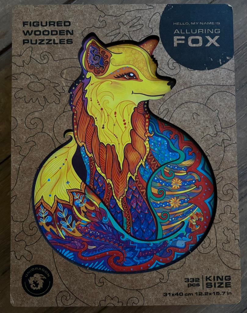 Unidragon - Renard séduisant, Enlèvement ou Envoi, Moins de 500 pièces, Comme neuf, Puzzle