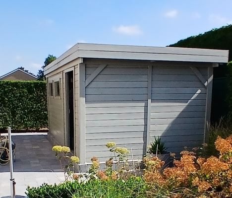 Tuinhuis  3mx5m, Jardin & Terrasse, 200 à 400 cm, 2 fenêtres, Enlèvement, Utilisé