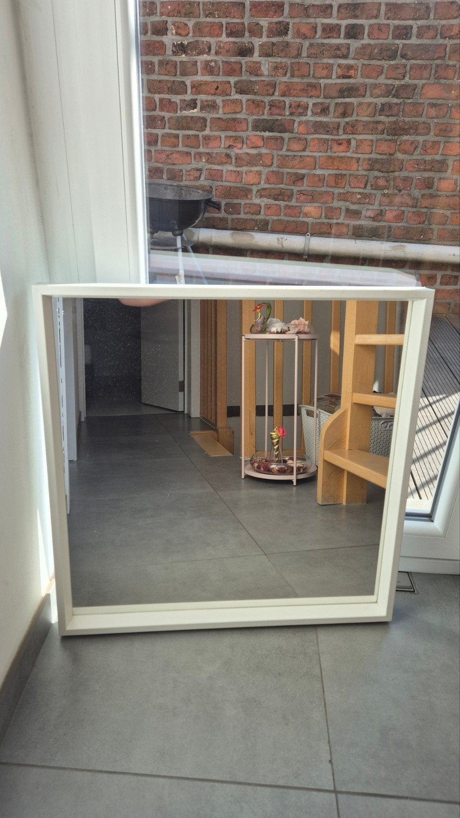 Miroir/Spirgel NISSEDAL IKEA – blanc – 65  65 cm / 
NL:  IK, Enlèvement, Neuf