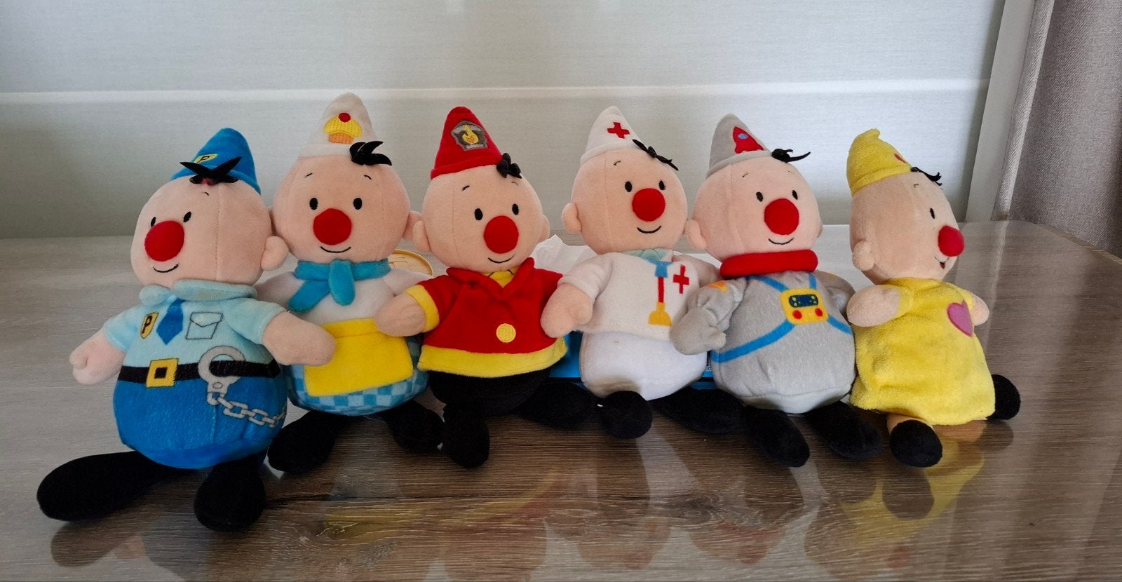 Bumba knuffels beroepen - Studio 100 - lot van 6, Ophalen, Overige merken, Overige karakters, Overige typen