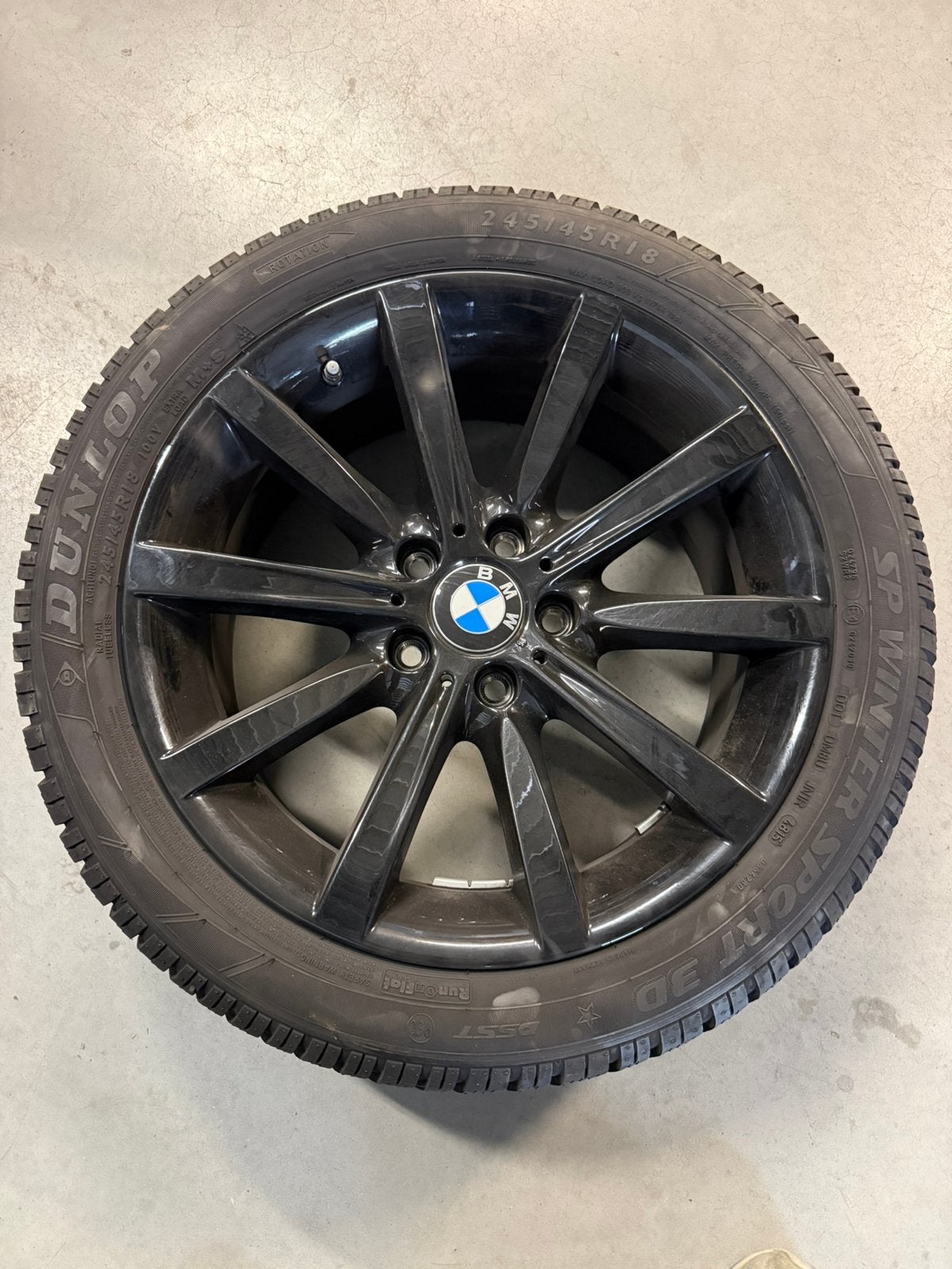 Winterset bmw 5 serie, Auto-onderdelen, Banden en Velgen, Ophalen, Winterbanden, Velg(en)