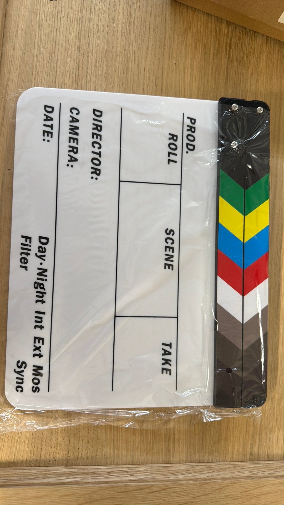 Filmklap, Ophalen, Zo goed als nieuw