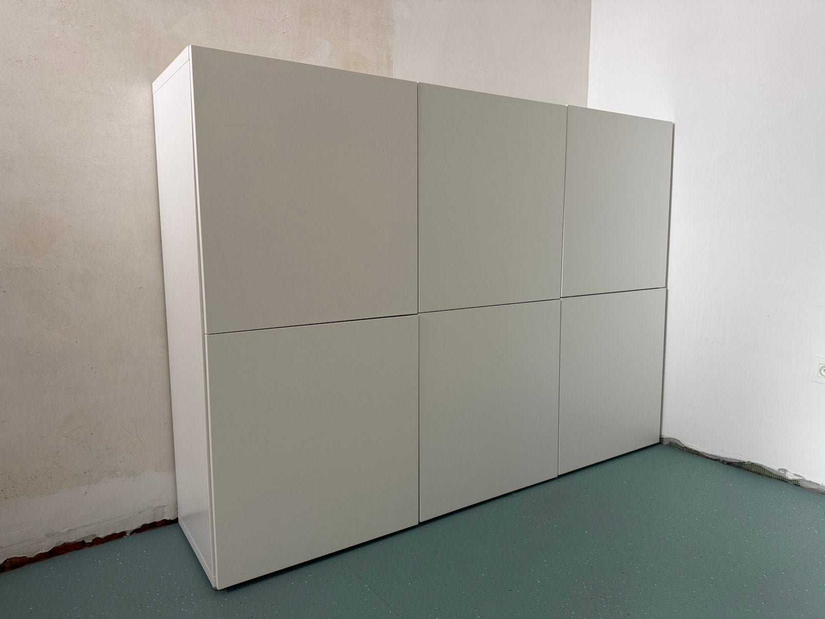 3 witte besta kasten ikea., Ophalen, Gebruikt