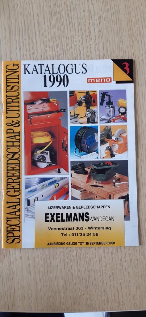1990 Katalogus ijzerwaren & gereedschappen catalogus folder, Boeken, Zo goed als nieuw, Catalogus, Exelmans, Ophalen of Verzenden