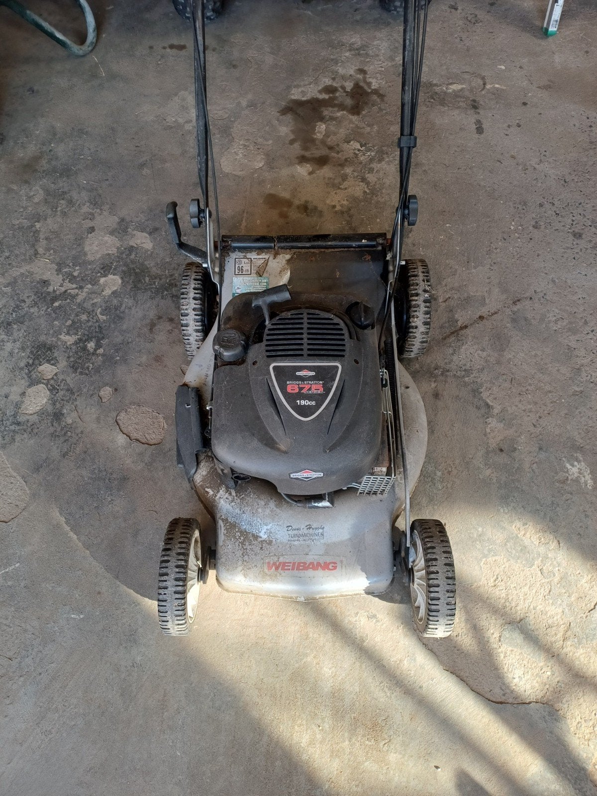 briggs&stratton grasmaaier, Ophalen, Opvangbak