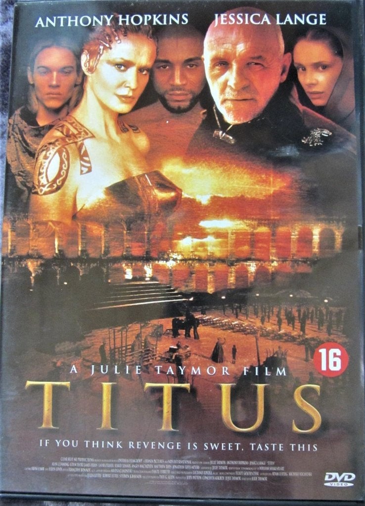 DVD ACTIE/GESCHIEDENIS-TITUS (ANTHONY HOPKINS- JESSICA LANGE, Engels, Alle leeftijden, Nederlands, Ophalen of Verzenden
