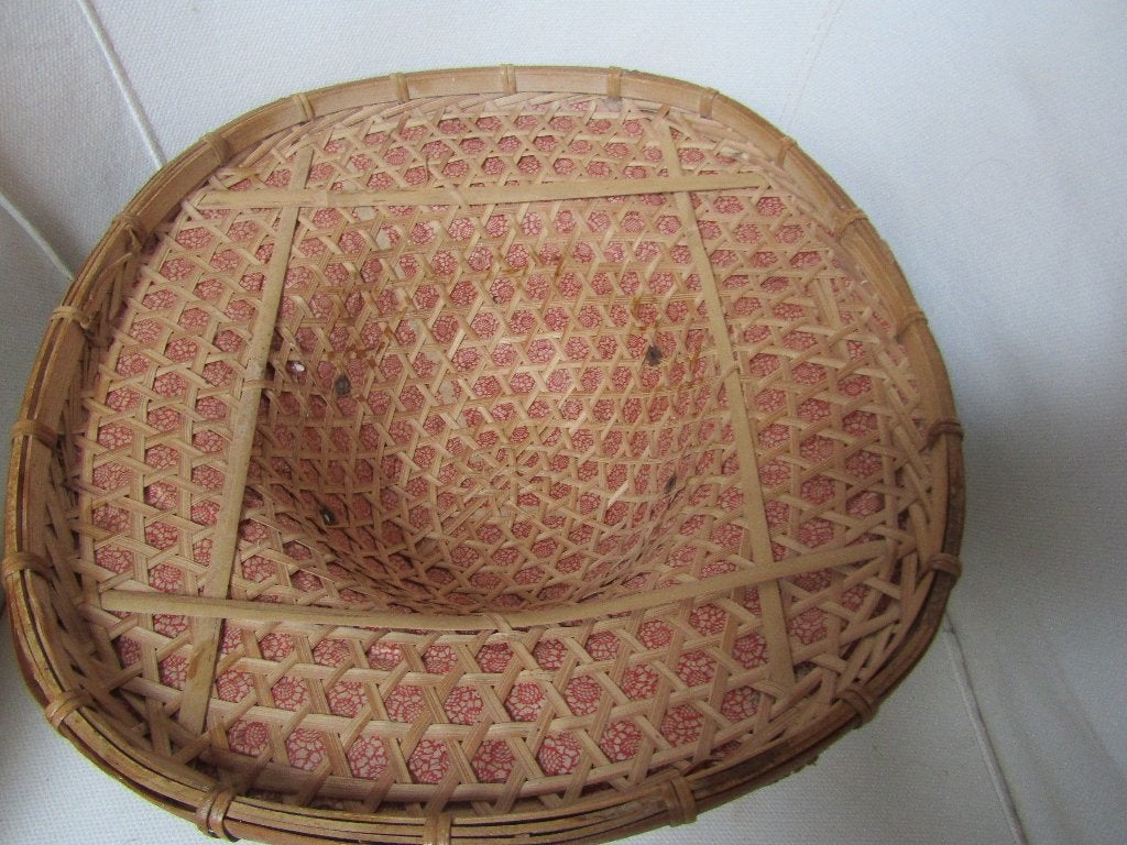Magnifique chapeau colonial asiatique (Vietnam), Antiquités & Art, Beige, Matériau naturel, Fait main, 14 cm
