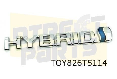 Toyota Auris embleem achterklep tekst ''Hybride'' Origineel!, -, Verzenden, -, Nieuw