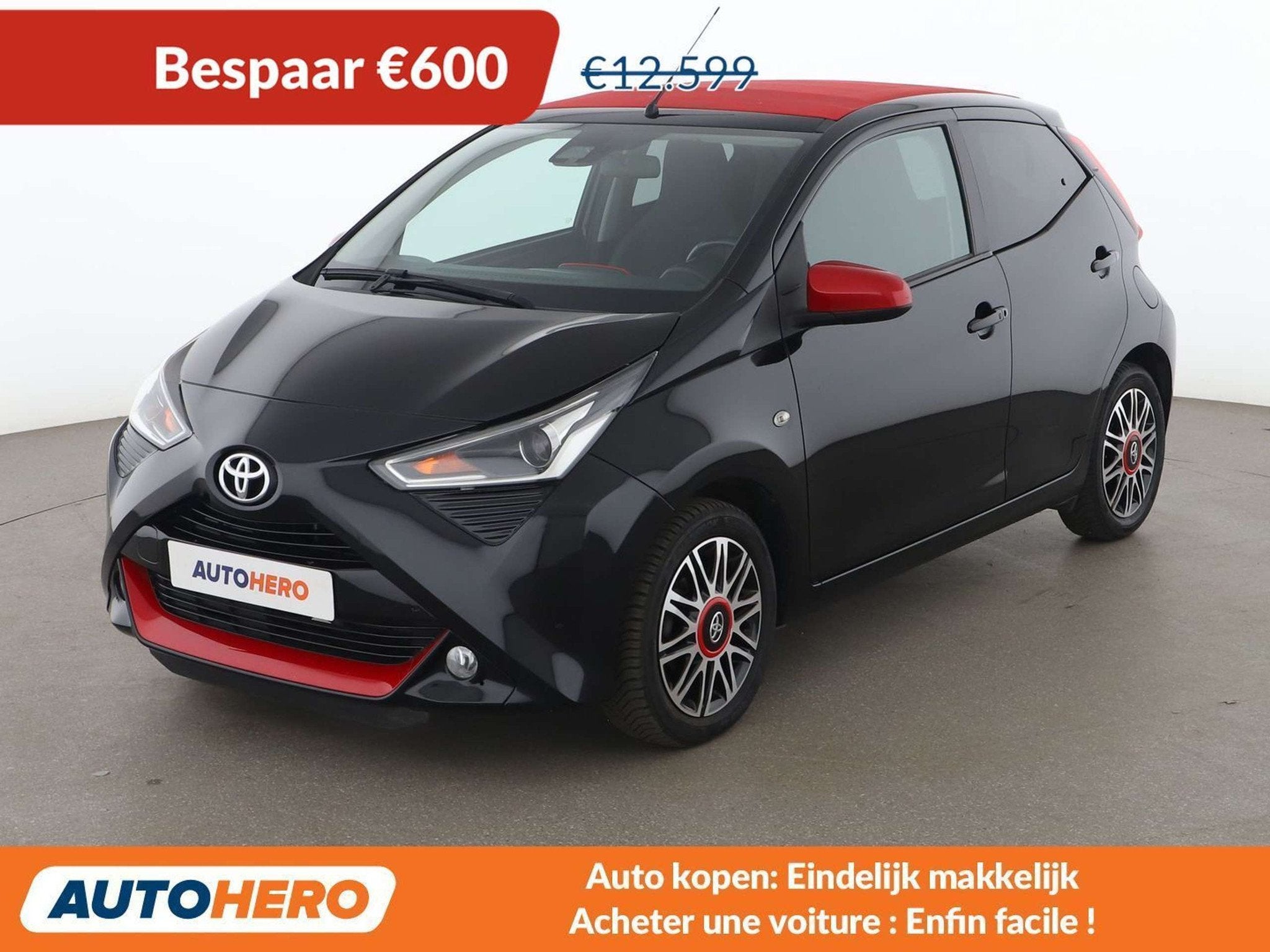 Toyota Aygo X 1.0 Limited Air (bj 2021), Auto's, Voorwielaandrijving, 4 zetels, Gebruikt, Zwart