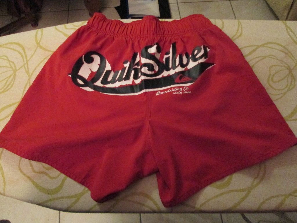 Short de bain "Quiksilver" Taille S, Kleding | Heren, Badmode en Zwemkleding, Zwemshort, Rood, Maat 46 (S) of kleiner, Ophalen