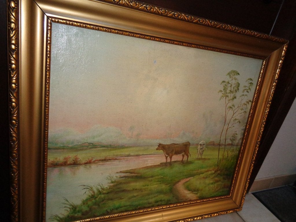 F.v.d. Broucke (1884) -Belle peinture -Voir au BENEZIT, ARTO, Enlèvement ou Envoi