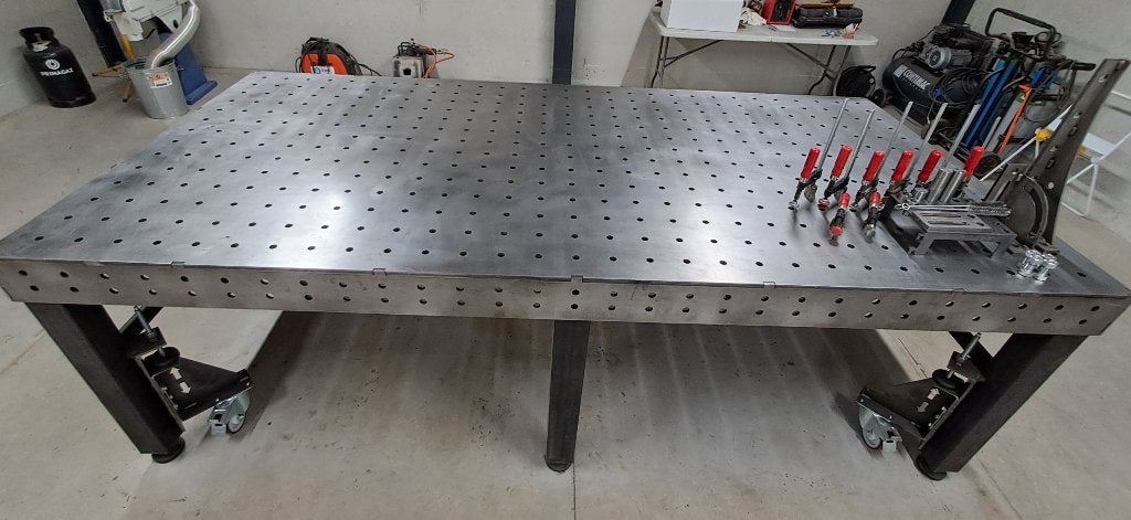 Professionele lastafel 3000x1500x150 mm + wielset, Ophalen, Zo goed als nieuw, 170 cm of meer