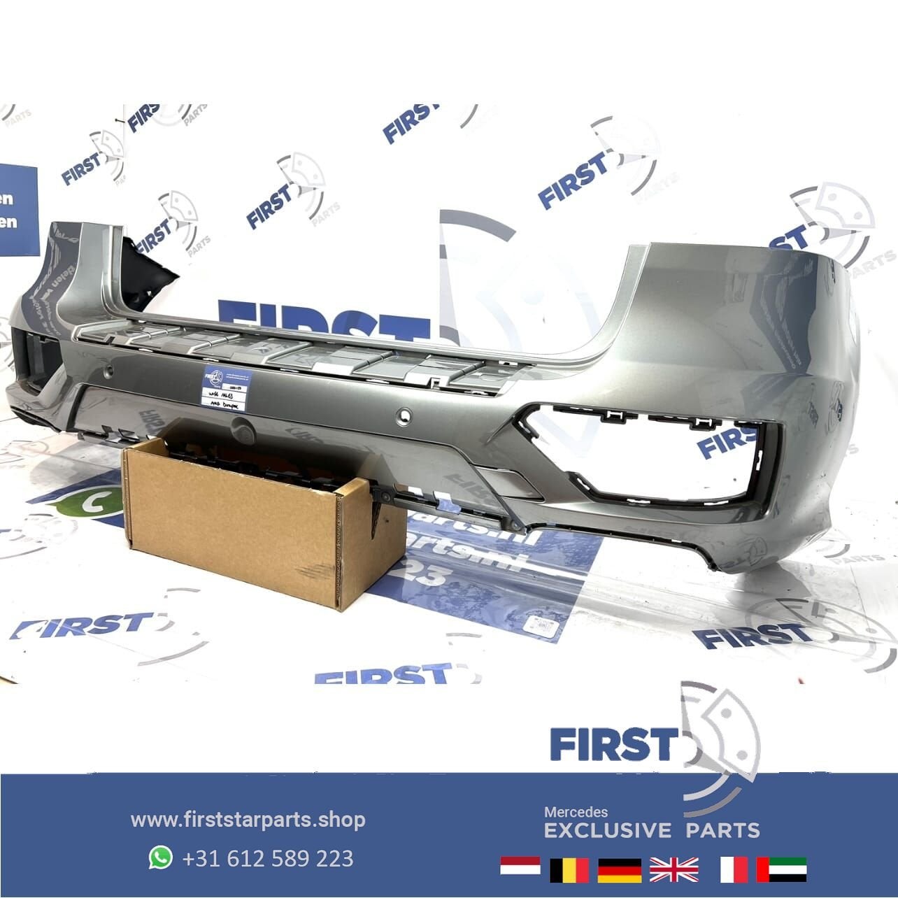 W166 ML63 AMG ACHTERBUMPER Mercedes ML Klasse 2011-2015 A166, Gebruikt, -, Ophalen of Verzenden, Achter