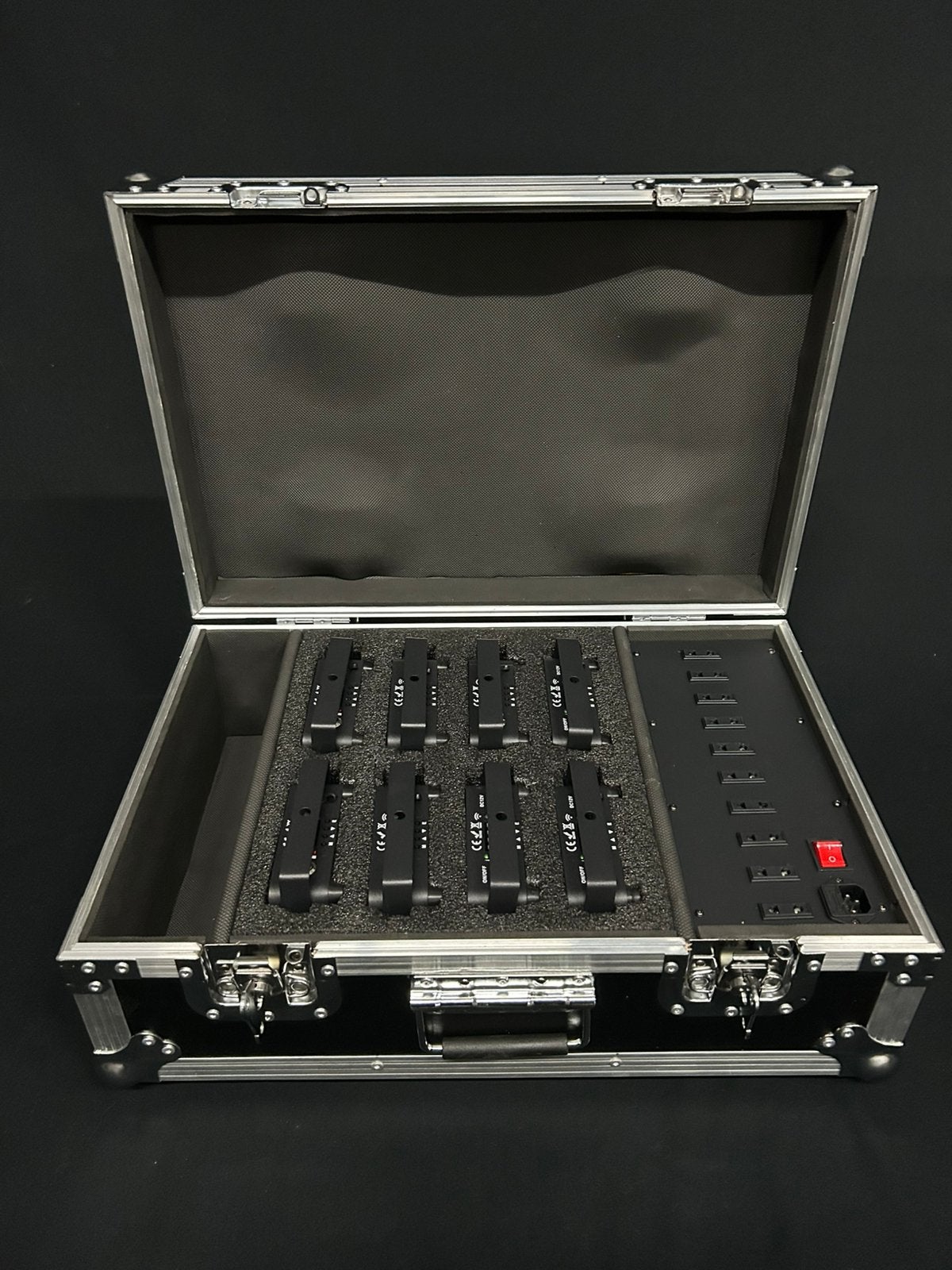 8x RGBWA-UV Accu Led Par + Flightcase | Dmx - Nieuw, Muziek en Instrumenten, Ophalen of Verzenden, Nieuw, Laser, Geluidgestuurd