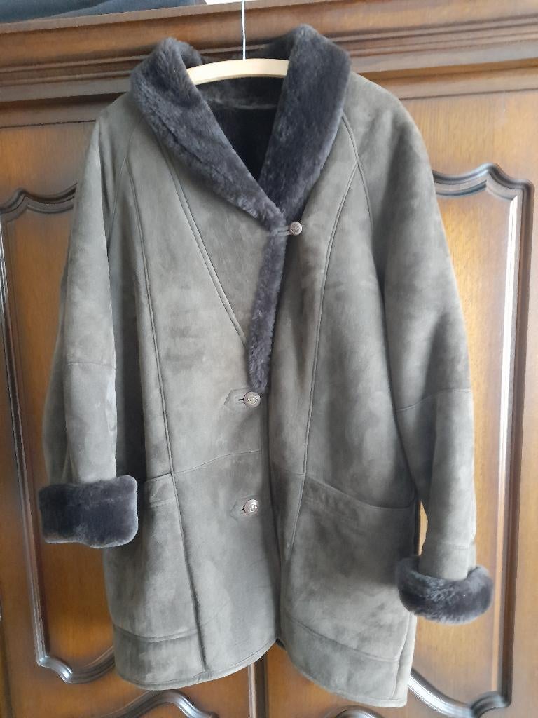 Damesjas Daim, Ophalen, Gedragen, Maat 46/48 (XL) of groter, Bruin