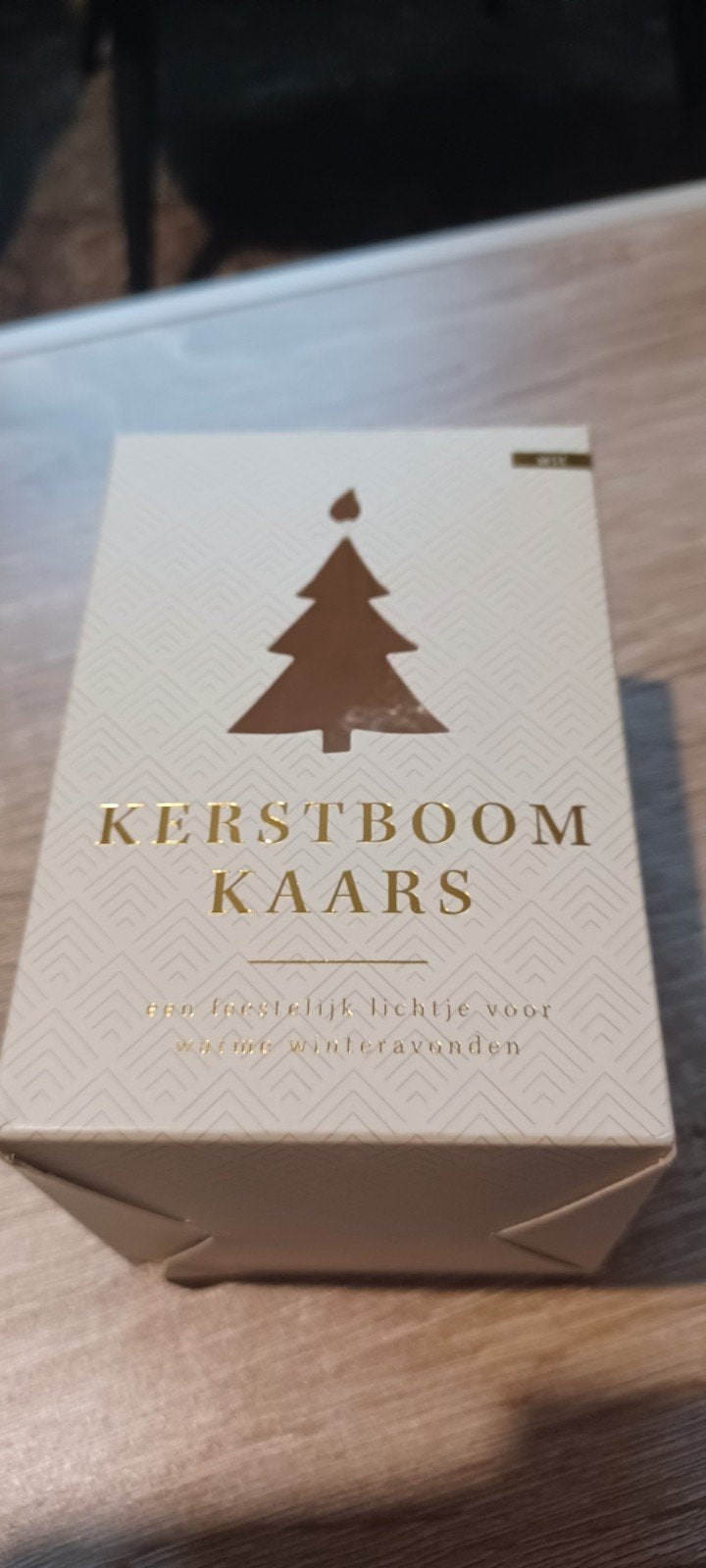 Kerstboom kaars, wit, in verpakking, Verzenden