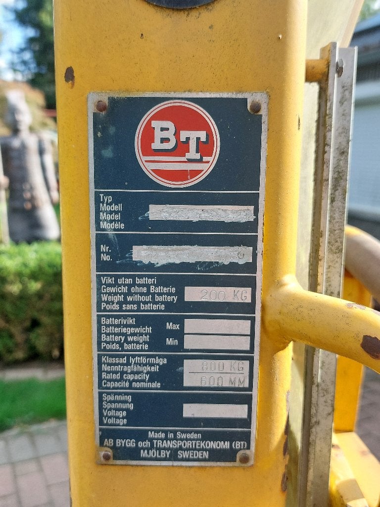 BT Lifter / Stapelaar (ook bekend als Genie lift), Enlèvement, Utilisé, Manuelle