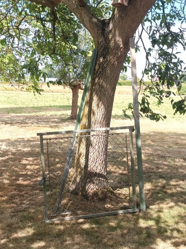 Tuinpoortje - gegalvaniseerd, Tuin en Terras, Ophalen, Gebruikt, 100 tot 150 cm, Draaipoort