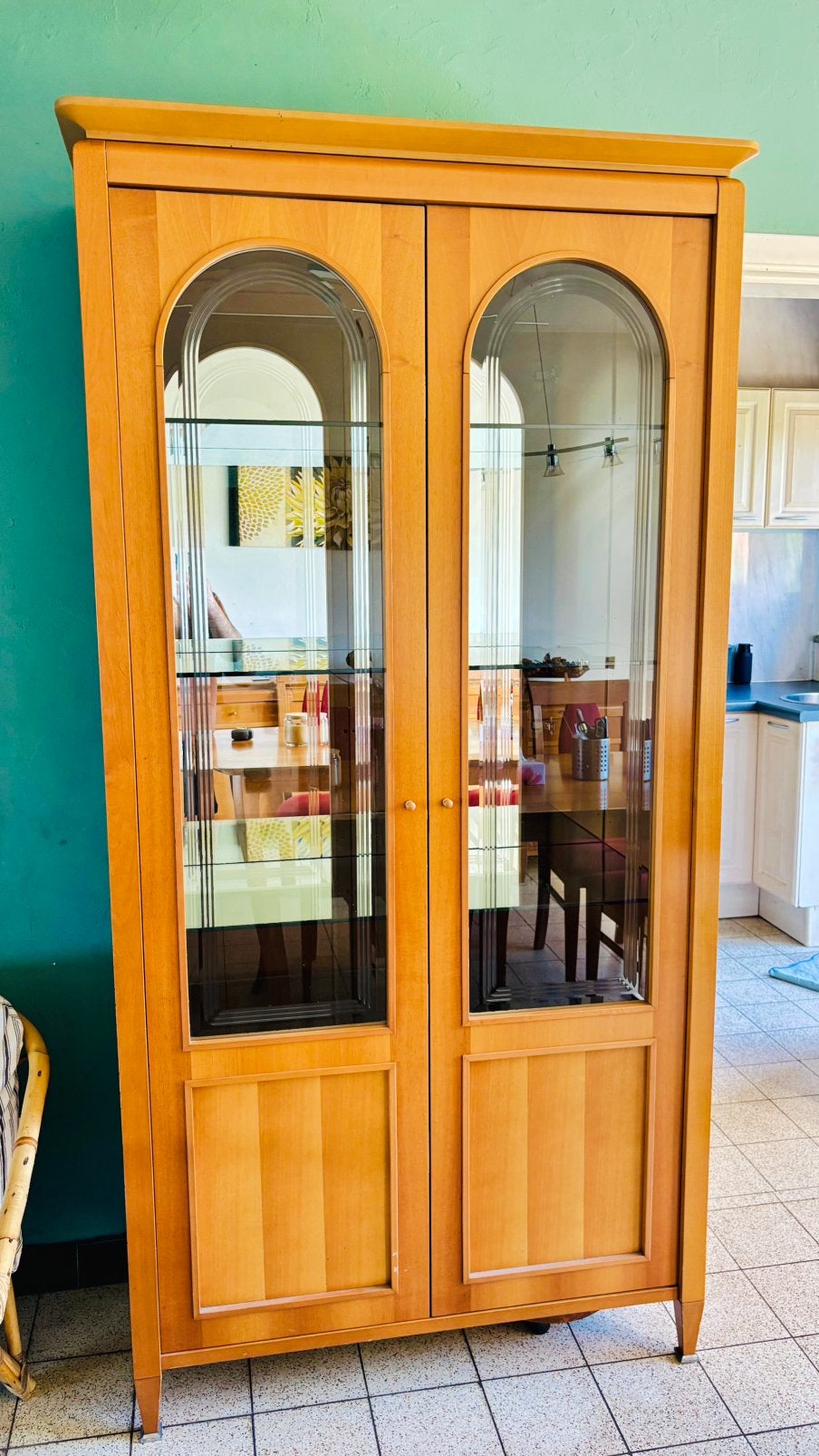 Volledige eetkamer: tafel, stoelen, dressoir, raam, Ophalen, Gebruikt, Style Art Déco néo-rétro italien revisités 17-18ème