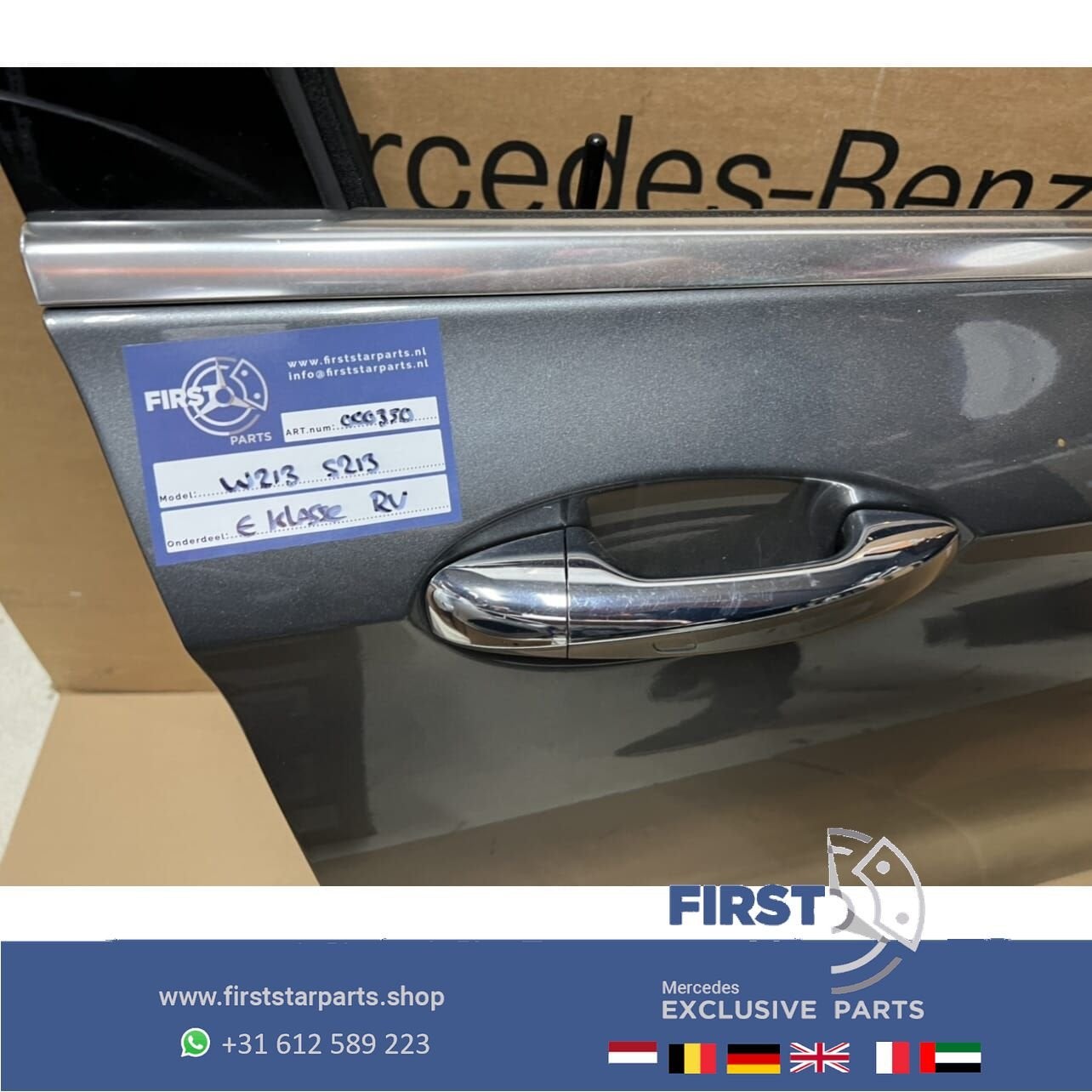 W213 deur portier compleet rechts voor Mercedes E Klasse 201, Gebruikt, -, Deur, Ophalen of Verzenden