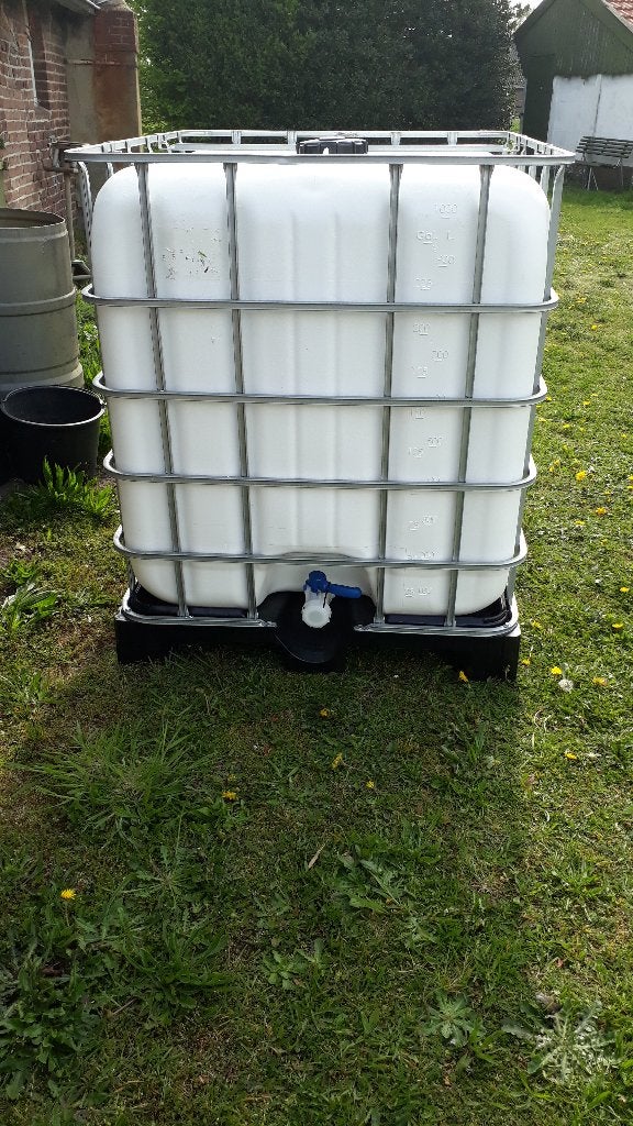 ibc tank voor wateropslag etc.., Tuin en Terras, Regentonnen, Ophalen, Zo goed als nieuw, Kunststof, Met kraantje
