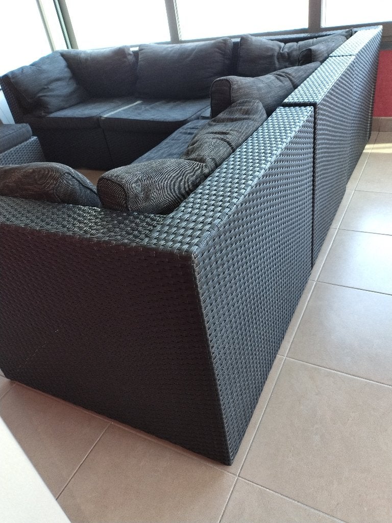 Rotan loungeset, Ophalen, 5 zitplaatsen, Gebruikt, Rotan
