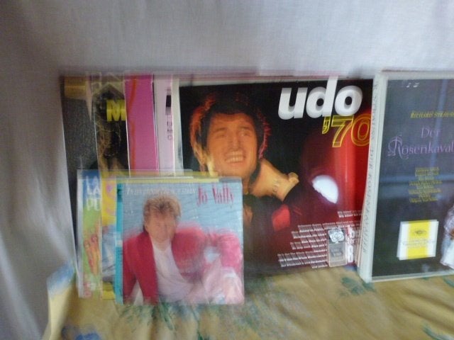 Rommelmarktspullen lot lp's en boeken., Diversen, Ophalen, Gebruikt