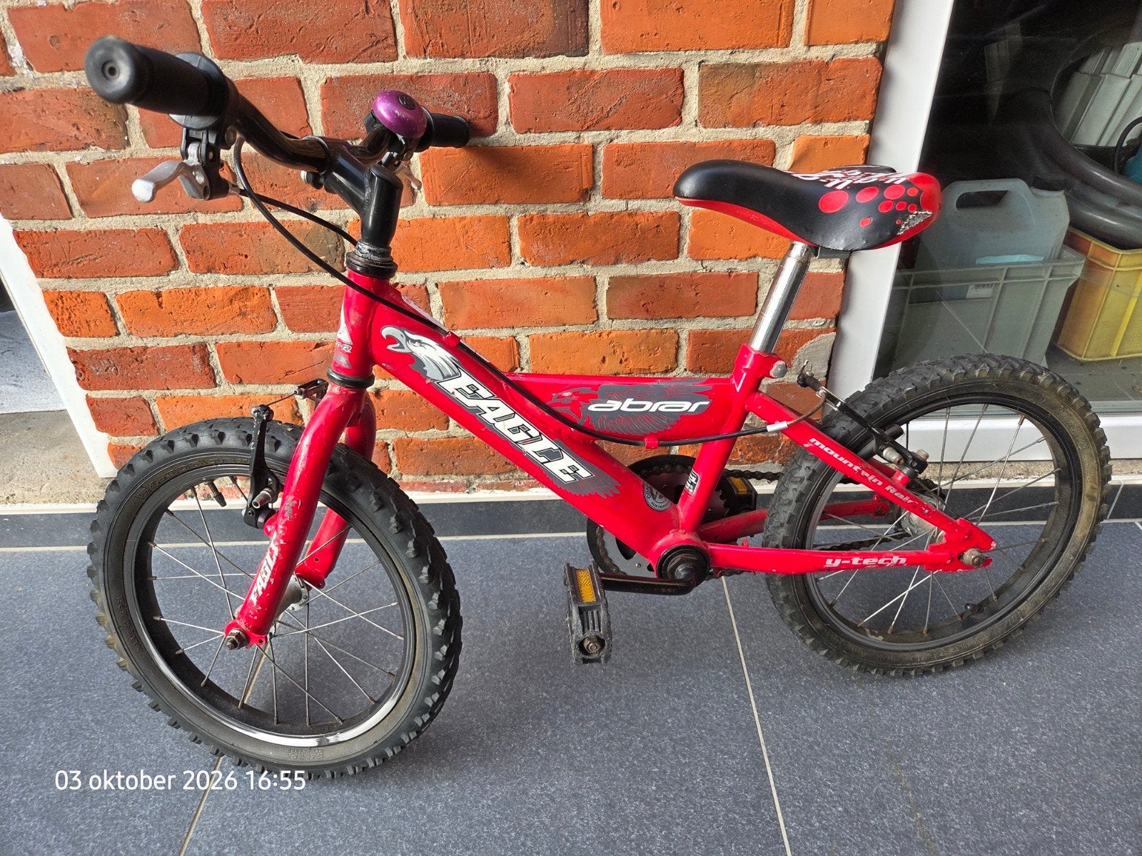 fietsje voor ongeveer 6 jarigen., Fietsen en Brommers, Ophalen, Gebruikt, Velgrem