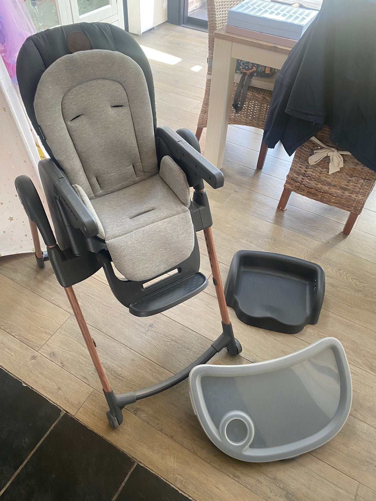 Eetstoel Maxi Cosi Minla (kleur graphite), Enlèvement, Utilisé, Chaise évolutive, Plateau amovible
