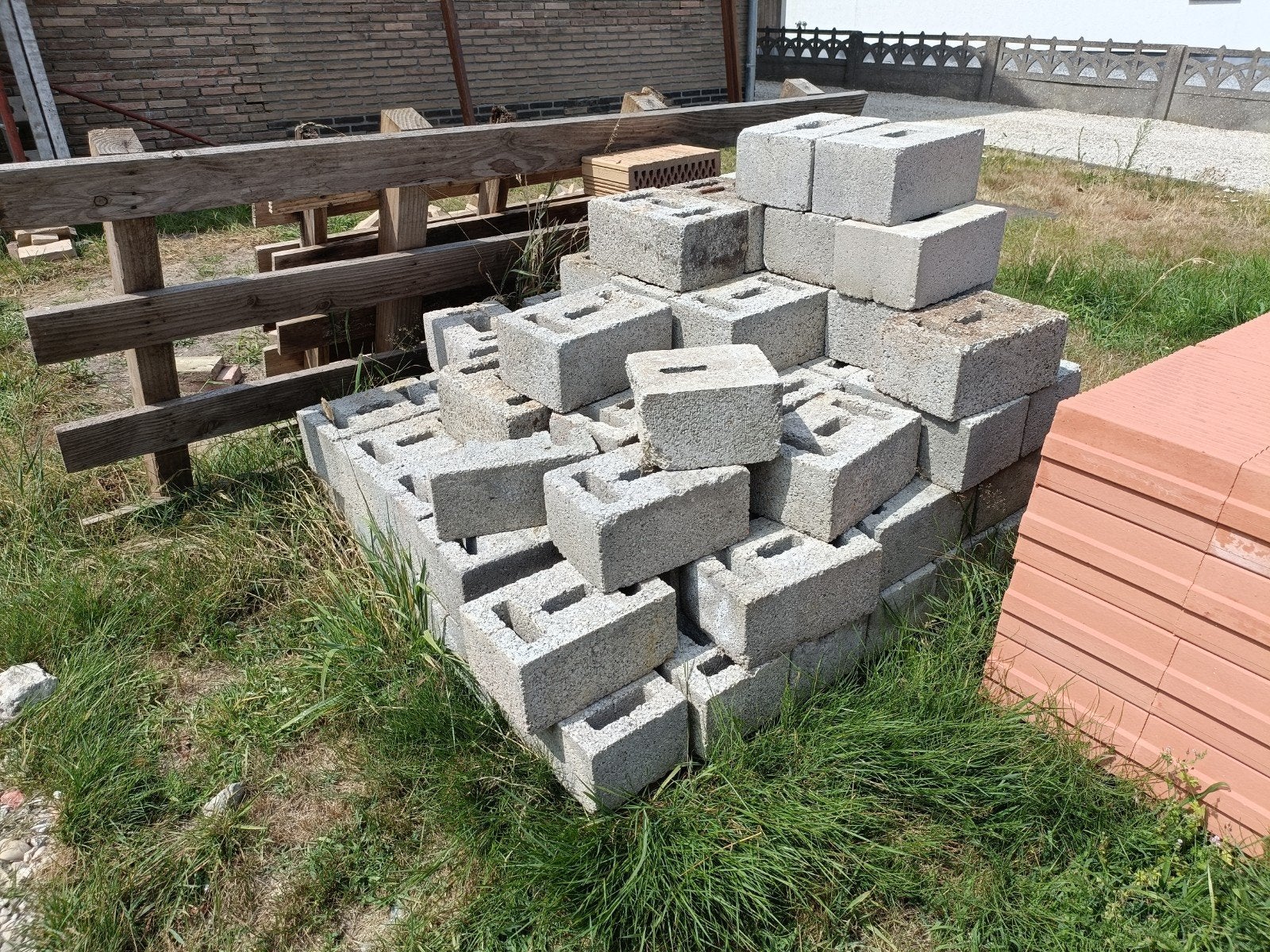 betonblokken 29*14*19 (l*b*h), Ophalen