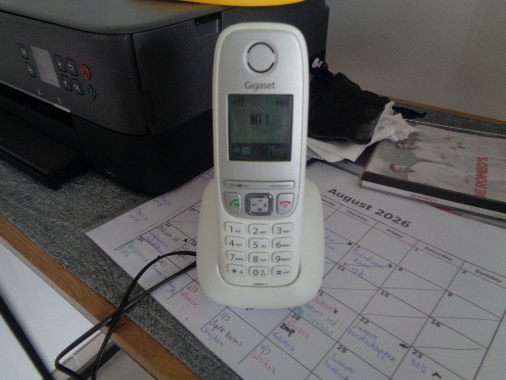 1 goed werkende draagbare telefoon van gigaset, Ophalen of Verzenden, Zo goed als nieuw, 1 handset
