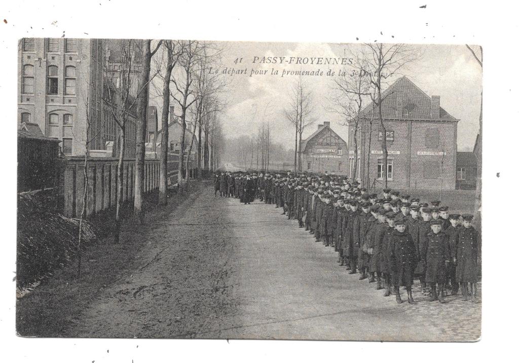 Passy-Froyennes NA29: Le départ pour la Promenade, Envoi, Avant 1920, Affranchie, Hainaut