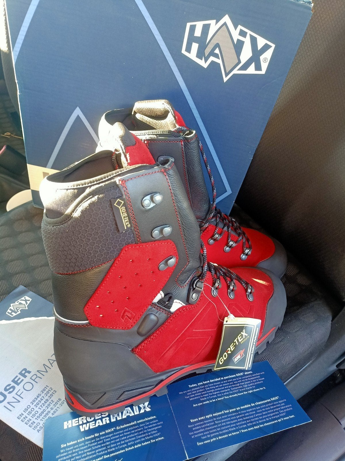 Haix Protector//Bottes de scie forestière - neuves, Jardin & Terrasse, Enlèvement, Neuf