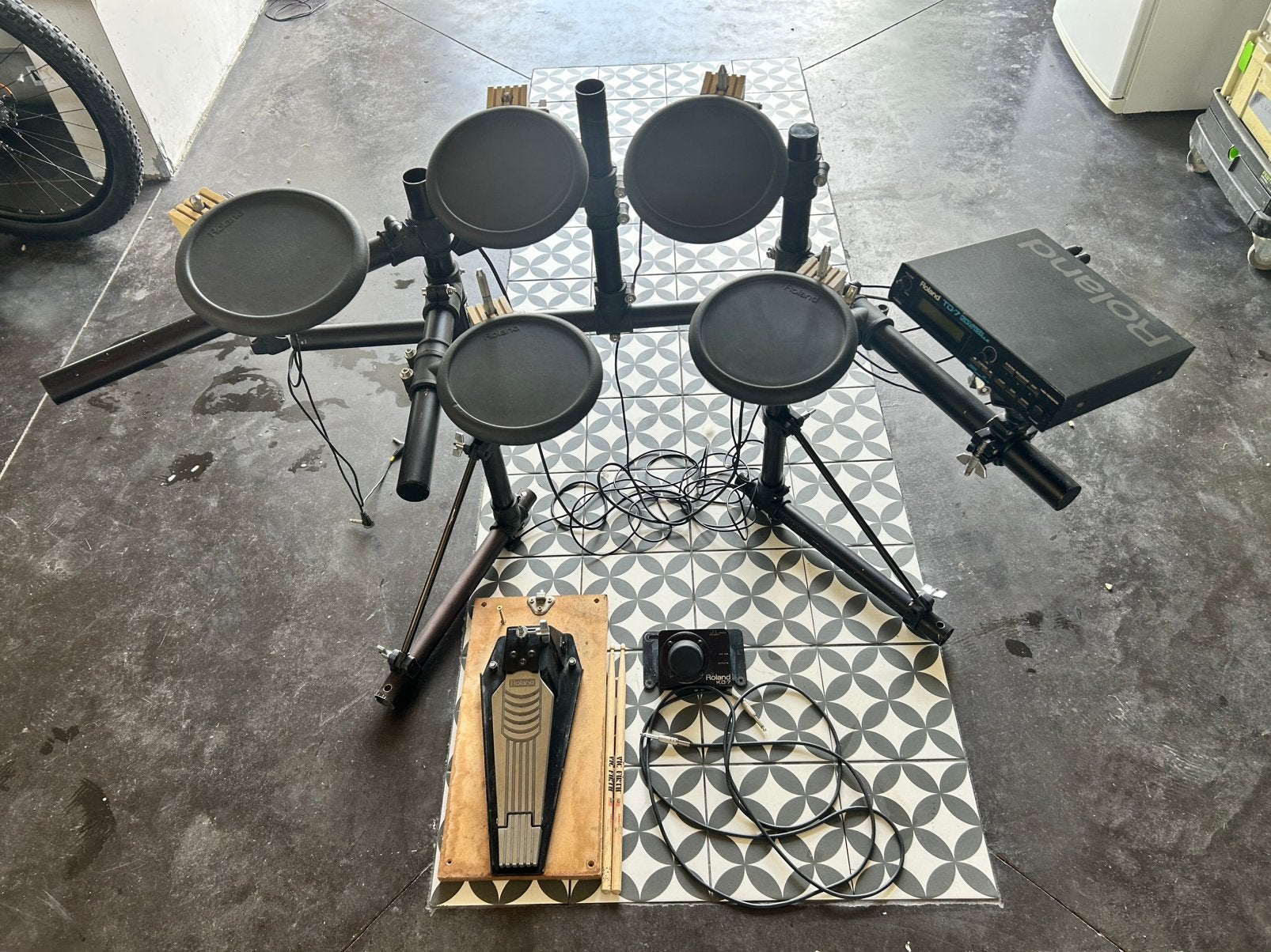 Roland TD-7 Elektronisch Drumstel, Muziek en Instrumenten, Ophalen, Zo goed als nieuw, Roland, Elektronisch