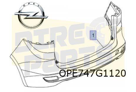 Opel Zafira C Tourer (12/11-9/16)  achterbumper  (te spuiten, Auto-onderdelen, -, Verzenden, -, Opel