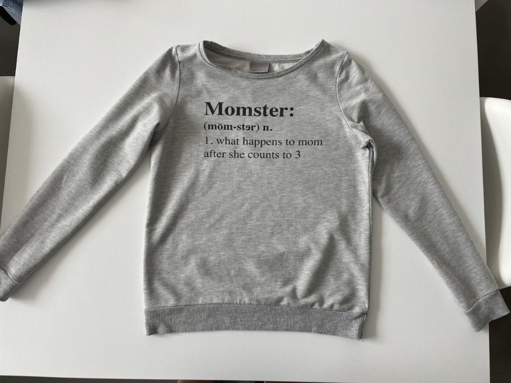 Grijze sweater MOMSTER van Vero Moda maat XS, Vero Moda, Ophalen of Verzenden, Zo goed als nieuw, Maat 34 (XS) of kleiner