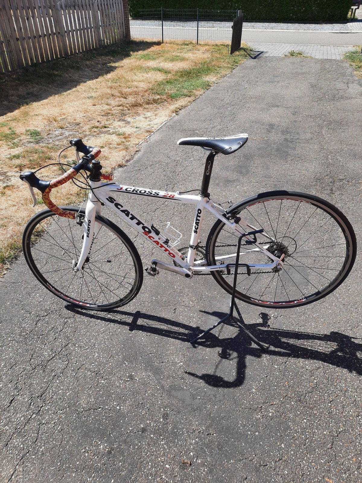 Doorgroei Kinder cyclocross fiets te koop, Frein sur jante, Enlèvement, Utilisé, 15 à 20 vitesses