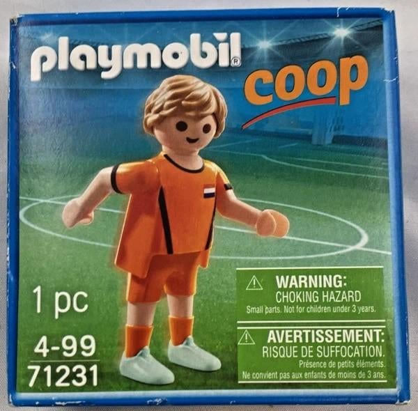 Playmobil 71231 Coop Holland Voetballer Nederland nieuw, Kinderen en Baby's, Verzenden, Zo goed als nieuw, Los Playmobil