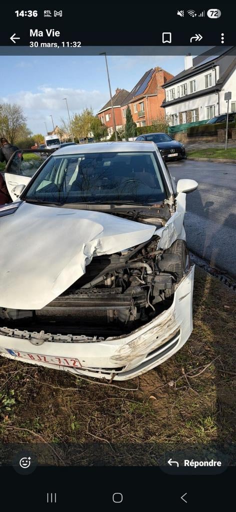 Golf 7 accident a l avant, Enlèvement ou Envoi, Gauche
