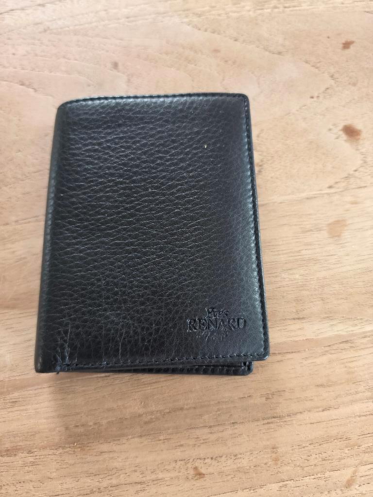 Portefeuille - Yves Renard, Zwart, Zo goed als nieuw, Leder, Ophalen