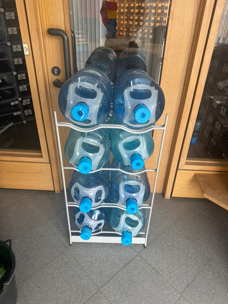Waterkoeler met rek voor 6 flessen, Ophalen, Zo goed als nieuw, Waterkoeler