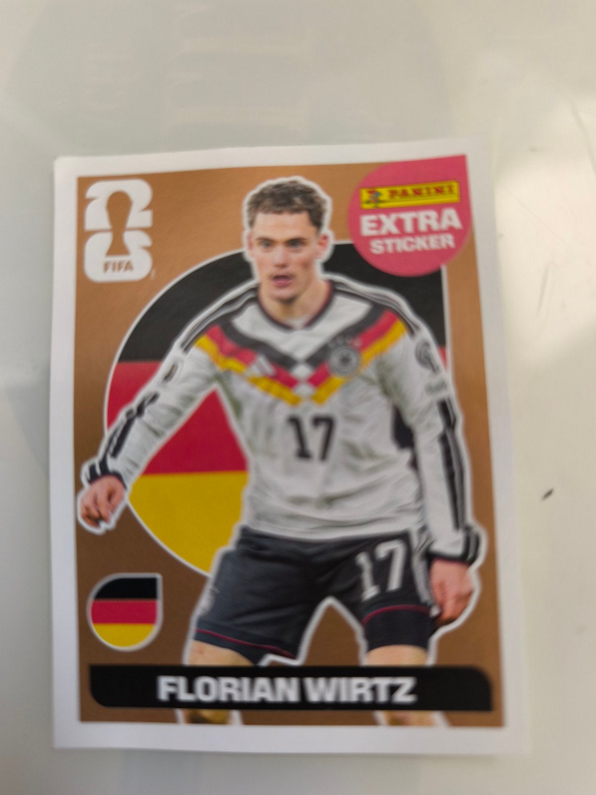 Bronzen Florian Wirtz extra sticker, Ophalen of Verzenden, Sticker