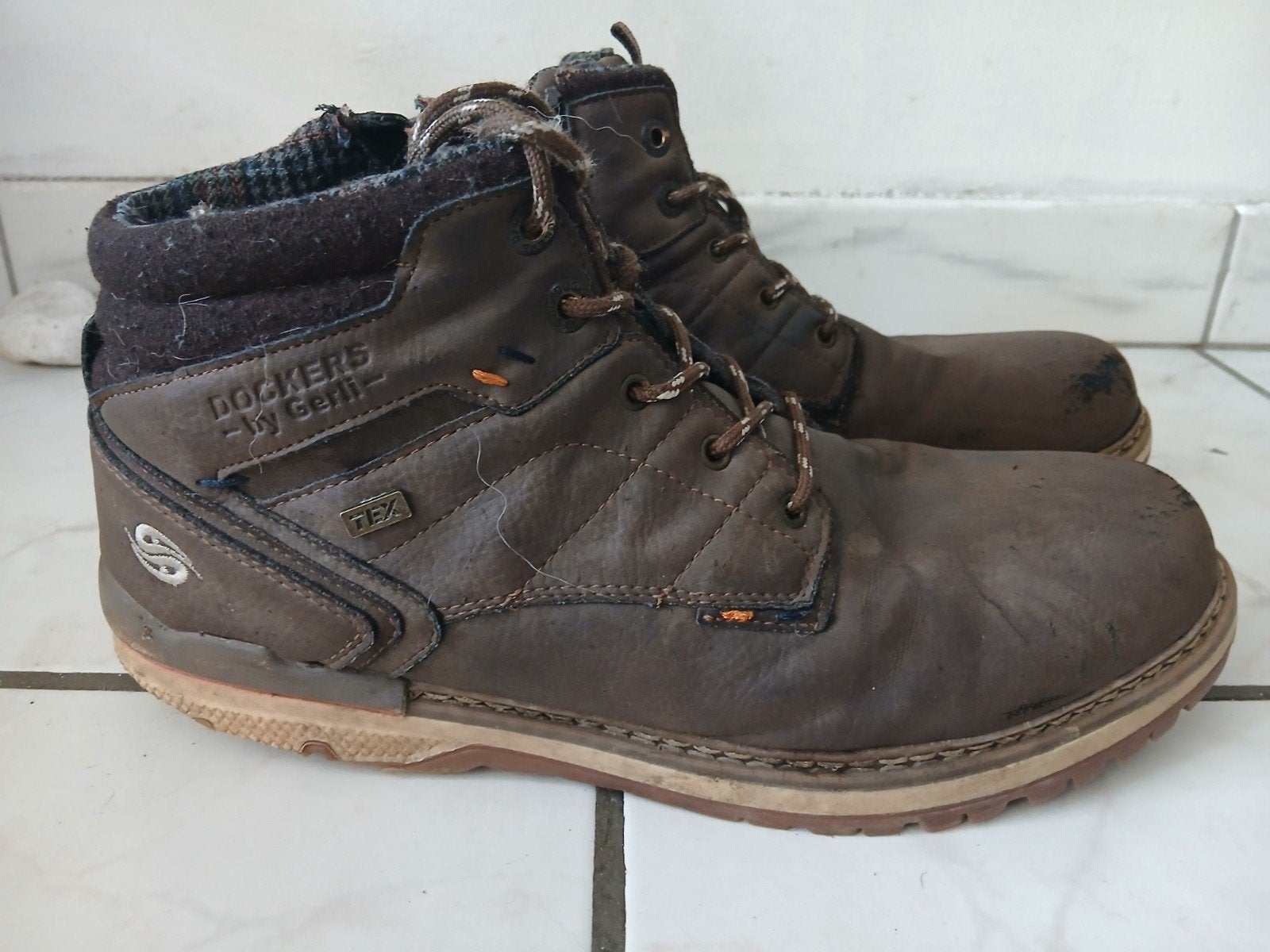 leren dockers, Ophalen, Boots