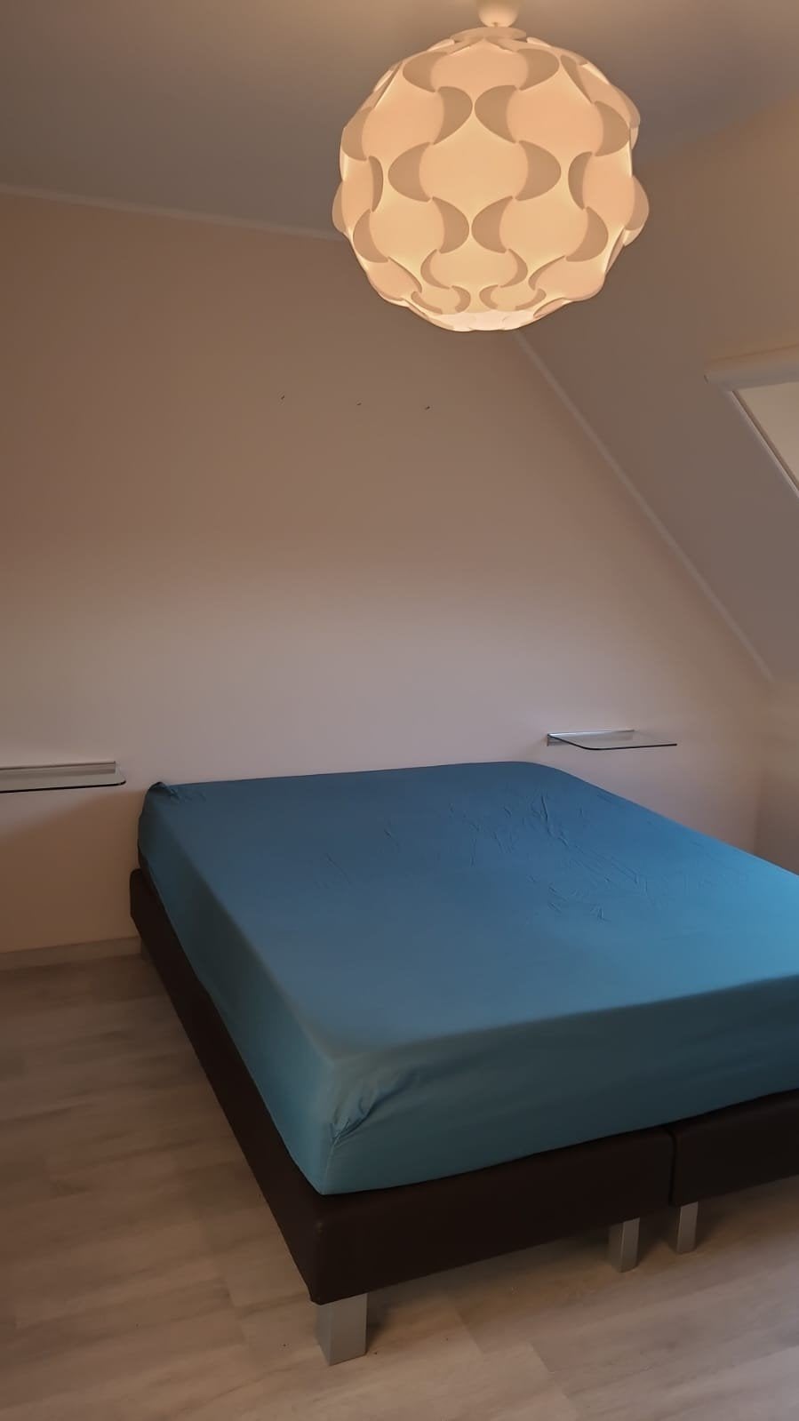 Lit double complet avec matelas (A donner), Enlèvement, Queen size, 200 cm