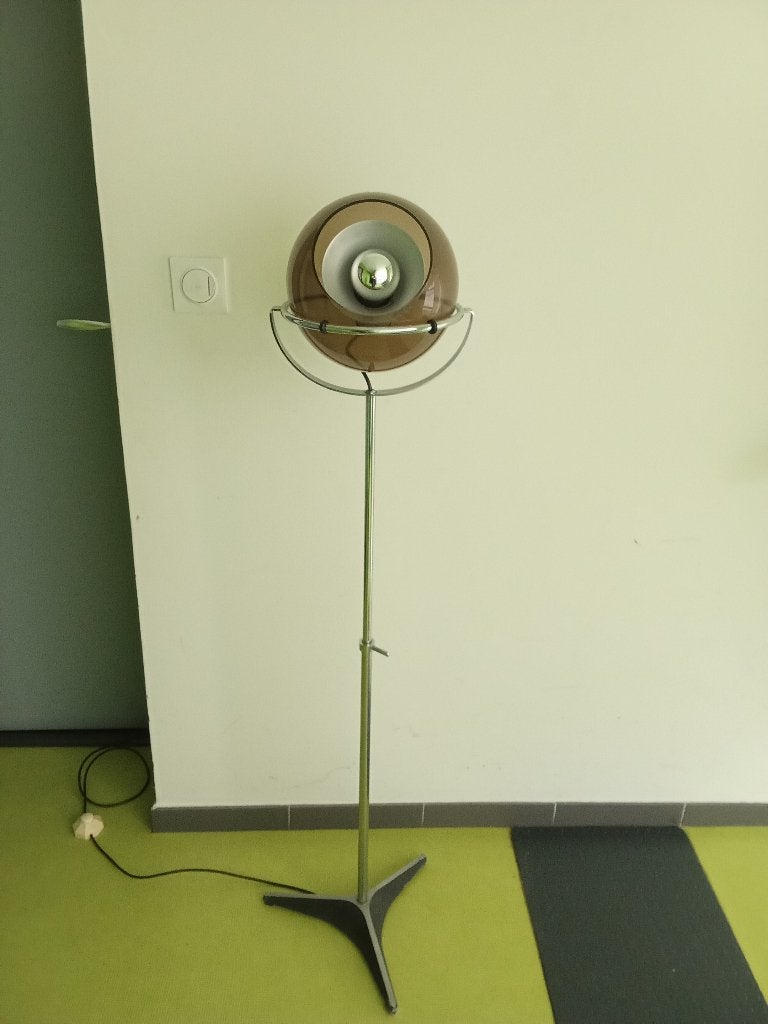 vloerlamp globe 2000, Ophalen, Verlicht, Gebruikt, Glas