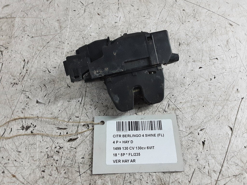 SERRURE COFFRE Citroën Berlingo Multispace (9816195380), Autos : Pièces & Accessoires, Citroën, Mevr. I. Hauben, Haillon arrière