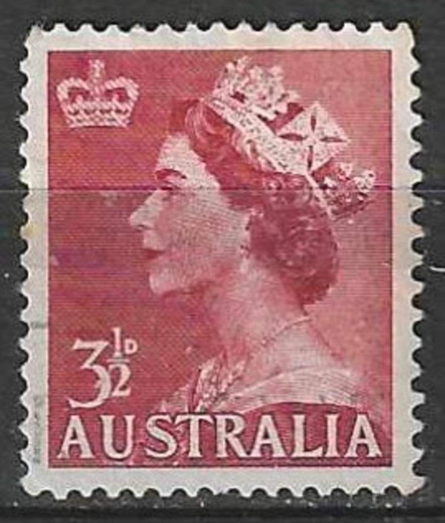 Australie 1953 - Yvert 198 - Reine Elisabeth II (ST), Timbres & Monnaies, Timbres | Océanie, Envoi, Affranchi