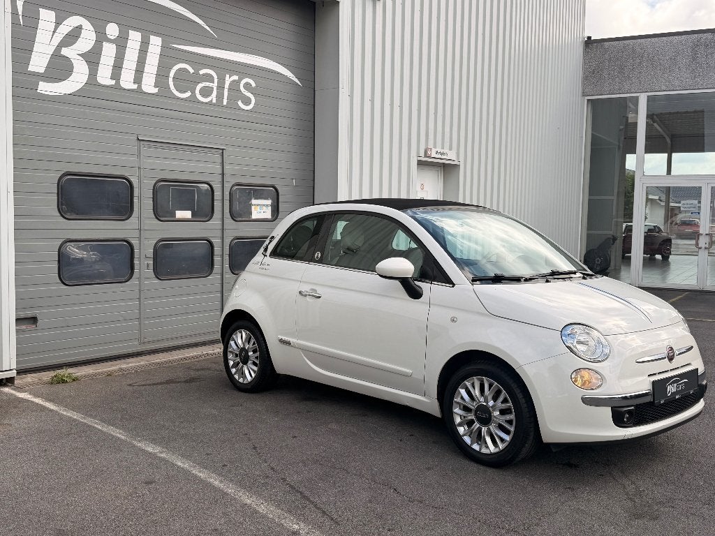 Fiat 500, Auto's, Voorwielaandrijving, Cabriolet, 1198 cc, Wit