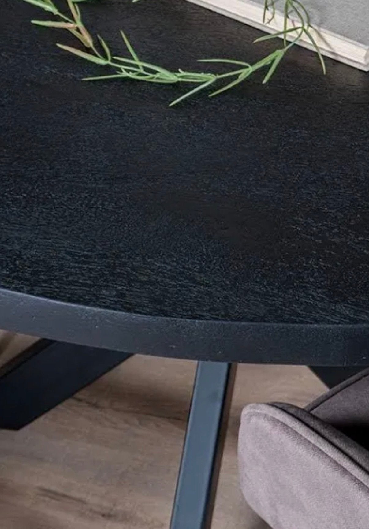 Zwarte Ronde eettafel voor binnen dia 130cm, Ophalen, Nieuw, Vijf personen of meer, Rond